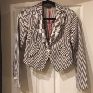 A/X Armani Exchange blue white red stripe jacket S